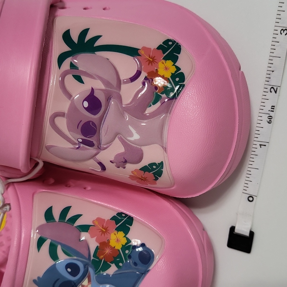 NWOT Disneys Stitch And Angel Girls Clogs 5T - Picture 11 of 11